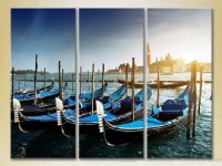 Картина Magic Color Triptych Gondola, Venice (2658435)