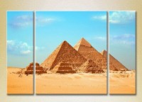 Картина Magic Color Triptych Great Egyptian Pyramids at Giza (2658442)