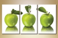 Pictură Magic Color Triptych Green Apples (1547287)