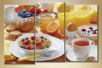 Pictură Magic Color Triptych Healthy Breakfast (1547268)