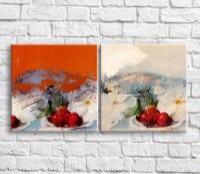 Картина ArtPoster Red cherry and White flowers (3478740)