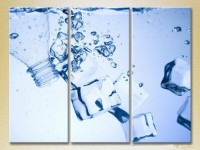 Pictură Magic Color Triptych Ice and Water (2698663)