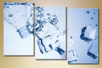 Pictură Magic Color Triptych Ice and Water 4 (1547250)