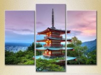 Картина Magic Color Triptych Japanese Pagoda (2658542)