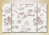 Картина Magic Color Triptych Journey (2229559)