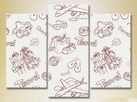 Картина Magic Color Triptych Journey (2229560)