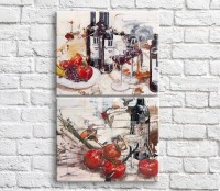 Картина ArtPoster Red wine and fruits (3478795)