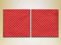 Pictură ArtPoster Red/White polka dots (2229413)