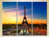 Картина Magic Color Triptych Eiffel Tower (2658426)
