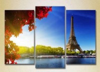 Картина Magic Color Triptych Eiffel Tower (2658533)