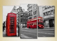 Картина Magic Color Triptych London Double Decker (2658463)