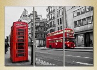 Картина Magic Color Triptych London Double Decker (2658466)