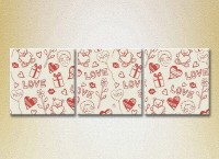 Картина Magic Color Triptych Love (2229447)