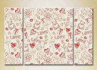 Картина Magic Color Triptych Love (2229513)