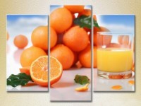 Pictură Magic Color Triptych Mandarins (2698687)