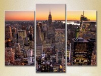 Картина Magic Color Triptych Morning New York (2658524)