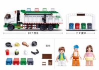 Set de construcție Sluban Garbage Truck (B0780) imaginea #2 — magazin online Desire.md
