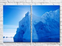 Pictură ArtPoster Snow block against the Blue sky (3453812)