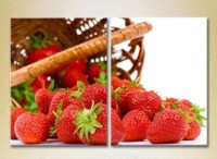Pictură ArtPoster Strawberries in a basket 01 (2602784)