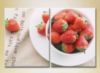 Pictură ArtPoster Strawberries in a plate (2602725)