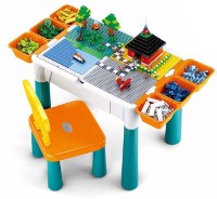 Măsuță pentru copii cu scaun Sluban Table Building Bricks 9in1 (B0788)