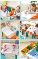 Măsuță pentru copii cu scaun Sluban Table Building Bricks 9in1 (B0788) imaginea #2 — magazin online Desire.md