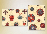 Pictură ArtPoster Texture Beige/Red 03 (2225873)