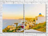 Pictură ArtPoster Thira island in sunlight (3453784)