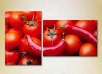 Pictură ArtPoster Tomatoes and chili 01 (2602768)