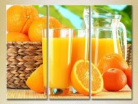 Pictură Magic Color Triptych Orange Juice Jug (2698671)