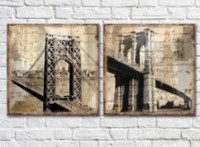 Картина ArtPoster Yellowing of the Brooklyn Bridge (2495219)