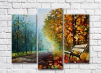 Картина Rainbow Autumn day in the park (35110186)