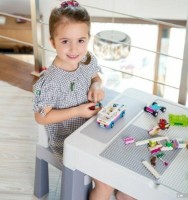 Măsuță pentru copii cu scaun Tega Baby Multifun (MF-001-106) Gray imaginea #4 — magazin online Desire.md