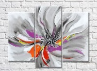 Картина Rainbow Black and White poppy, oil (3448929)