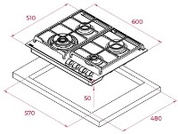 Газовая панель Teka GZC 64320 ST фото №3 — интернет-магазин Desire.md