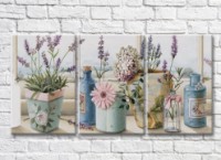 Pictură Rainbow Flowers on the windowsill (3572589)