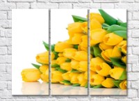 Pictură Rainbow Huge bouquet of yellow tulips (500476)