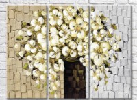 Pictură Rainbow Orchids in a vase (3572516)