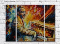 Pictură Rainbow Pianist at the piano (35110197)