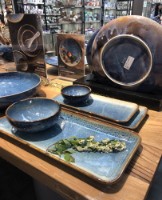 Set vase de servit Alir Aqua Blue 30.5cm (ZA0101-12-A) 6pcs imaginea #2 — magazin online Desire.md