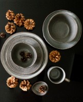 Set vase de servit Alir Stone Gri 21cm (1752625) 6pcs imaginea #3 — magazin online Desire.md