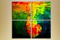 Pictură Rainbow Polyptych Abstraction 062 (1409617)