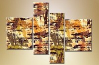 Pictură Rainbow Polyptych Abstraction 100 (1609838)