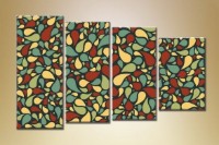 Pictură Rainbow Polyptych Abstraction 121 (1609857)