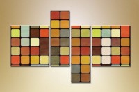 Pictură Rainbow Polyptych Abstraction 153 (1609889)