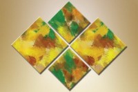 Pictură Rainbow Polyptych Abstraction 160 (1609896)