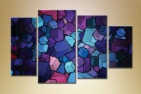 Pictură Rainbow Polyptych Abstraction 169 (1609905)