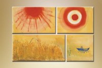 Pictură Rainbow Polyptych Abstraction 175 (1609911)