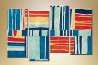 Pictură Rainbow Polyptych Abstraction 193 (1609929)