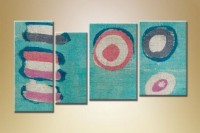 Pictură Rainbow Polyptych Abstraction 199 (1609966)